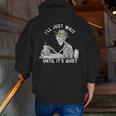 Teacher Skeleton Messy Bun I'Ll Just Wait Until Its Quiet Men Zip Up Hoodie Back Print, funny gift Teacher Skeleton Messy Bun I'Ll Just Wait Until Its Quiet Men Zip Up Hoodie Back Print, funny gift