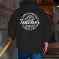 Teacher Thankful Blessed & Kind Of A Mess Hearts Cute Men Zip Up Hoodie Back Print, funny gift