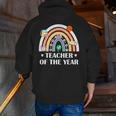 Teacher Of The Year Best Teacher Ever Men Women Men Zip Up Hoodie Back Print, funny gift