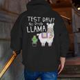 Teachers Testing Day Test Day No Prob Llama Teacher Men Zip Up Hoodie Back Print, funny gift Teachers Testing Day Test Day No Prob Llama Teacher Men Zip Up Hoodie Back Print, funny gift