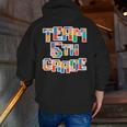 Team 5th Grade Building Blocks Bricks Theme Teacher Team For Men Women Kids Men Zip Up Hoodie Back Print, funny gift Team 5th Grade Building Blocks Bricks Theme Teacher Team For Men Women Kids Men Zip Up Hoodie Back Print, funny gift