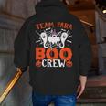 Team Para Boo Crew Halloween Ghost Paraprofessional Teacher Men Zip Up Hoodie Back Print, funny gift