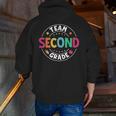 Team Second Grade Teacher Back To School 2nd Grade Squad Men Zip Up Hoodie Back Print, 2nd Grade Teacher Hoodies, funny gift