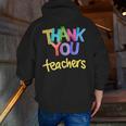 Thank You Teacher Appreciation Graduation Men Women Girls Kids Men Zip Up Hoodie Back Print, funny gift Thank You Teacher Appreciation Graduation Men Women Girls Kids Men Zip Up Hoodie Back Print, funny gift