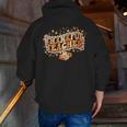 Thankful Teacher Shirts For Women Teach Thanksgiving Teacher Men Zip Up Hoodie Back Print, funny gift