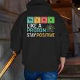 Think Like A Proton Stay Positive Science Teacher Men Zip Up Hoodie Back Print, Science Teacher Hoodies, funny gift Think Like A Proton Stay Positive Science Teacher Men Zip Up Hoodie Back Print, Science Teacher Hoodies, funny gift