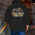Third 3rd Grade Teacher Appreciation Teaching Wildflowers Men Zip Up Hoodie Back Print, funny gift Third 3rd Grade Teacher Appreciation Teaching Wildflowers Men Zip Up Hoodie Back Print, funny gift