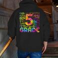 Tie Dye 5th Grade Typography Team Fifth Grade Teacher For Men Women Girls Kids Men Zip Up Hoodie Back Print, funny gift