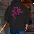 Tired Dance Teachers Club Dance Lover Men Zip Up Hoodie Back Print, funny gift