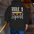 Title 1 Reading Teacher Shirt Men Zip Up Hoodie Back Print, funny gift