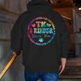 TK & Kinder Dream Team Transitional Kindergarten Teacher Men Zip Up Hoodie Back Print, funny gift