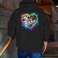 TK Teacher Transitional Kindergarten Heart Back To School Men Zip Up Hoodie Back Print, funny gift