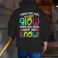 Today You Will Glow When You Show What You Know Teachers Day Men Zip Up Hoodie Back Print, funny gift