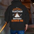 History Teacher School Shirt Halloween Educator Men Women Kids Men Zip Up Hoodie Back Print, History Teacher Hoodies, funny gift