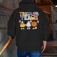 Trick Or Teach Cute Halloween Teacher Men Zip Up Hoodie Back Print, funny gift Trick Or Teach Cute Halloween Teacher Men Zip Up Hoodie Back Print, funny gift