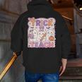 Trick Or Teach Retro Halloween Teacher Look Men Zip Up Hoodie Back Print, funny gift Trick Or Teach Retro Halloween Teacher Look Men Zip Up Hoodie Back Print, funny gift