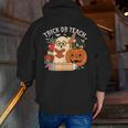 Trick Or Teach Retro Halloween Teacher Women Men Costume Men Zip Up Hoodie Back Print, funny gift Trick Or Teach Retro Halloween Teacher Women Men Costume Men Zip Up Hoodie Back Print, funny gift