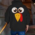 Turkey Face Halloween Costume Thanksgiving Teacher Nurse Men Zip Up Hoodie Back Print, funny gift Turkey Face Halloween Costume Thanksgiving Teacher Nurse Men Zip Up Hoodie Back Print, funny gift