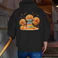 Turkey Read Books Reading Fall Thanksgiving Teacher Men Zip Up Hoodie Back Print, funny gift Turkey Read Books Reading Fall Thanksgiving Teacher Men Zip Up Hoodie Back Print, funny gift