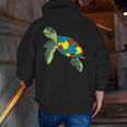 Turtle Puzzle Pieces For Autism Awareness Kids Women Teacher Men Zip Up Hoodie Back Print, funny gift Turtle Puzzle Pieces For Autism Awareness Kids Women Teacher Men Zip Up Hoodie Back Print, funny gift