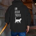 Un Deux Trois Cat Shirt French Teacher Men Zip Up Hoodie Back Print, funny gift Un Deux Trois Cat Shirt French Teacher Men Zip Up Hoodie Back Print, funny gift