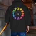 Unique For Artists By ADS Color Wheel Educational Art Teacher Dog Themed Artist Small Men Zip Up Hoodie Back Print, funny gift