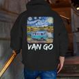 Van Go Retro Vanlife Art Teacher Men Zip Up Hoodie Back Print, funny gift Van Go Retro Vanlife Art Teacher Men Zip Up Hoodie Back Print, funny gift