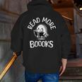 Vintage Halloween Teacher Women Reading Read More Books Men Zip Up Hoodie Back Print, funny gift Vintage Halloween Teacher Women Reading Read More Books Men Zip Up Hoodie Back Print, funny gift