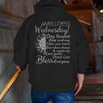 Wellness Wednesday Nurse Counselor Teacher Quotes Men Zip Up Hoodie Back Print, funny gift