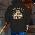 Wild About Reading Tiger For Teachers & Students Men Zip Up Hoodie Back Print, funny gift Wild About Reading Tiger For Teachers & Students Men Zip Up Hoodie Back Print, funny gift