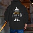 Which Witch Is Which Halloween Grammar Teacher Costume Men Zip Up Hoodie Back Print, funny gift Which Witch Is Which Halloween Grammar Teacher Costume Men Zip Up Hoodie Back Print, funny gift