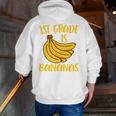 1st Grade Is Bananas Teacher Teaching Back To School Men Zip Up Hoodie Back Print, funny gift