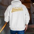 4th Grade Teacher Cute Vintage Graphic Fourth Grade Teacher Men Zip Up Hoodie Back Print, 4th Grade Teacher Hoodies, funny gift