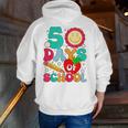 50 Days Of School Teacher Happy 50th Day Of School Kids Men Zip Up Hoodie Back Print, funny gift 50 Days Of School Teacher Happy 50th Day Of School Kids Men Zip Up Hoodie Back Print, funny gift