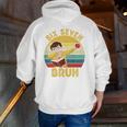 67 Meme Six Seven Bruh Retro Dabbing Teacher School Men Zip Up Hoodie Back Print, funny gift