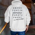 ABC Elemeno Shirt Alphabet Kindergarten Preschool Teacher Men Zip Up Hoodie Back Print, funny gift ABC Elemeno Shirt Alphabet Kindergarten Preschool Teacher Men Zip Up Hoodie Back Print, funny gift