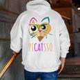 Abstract Cat Art Picatsso Shirt For Art Teachers Men Zip Up Hoodie Back Print, funny gift Abstract Cat Art Picatsso Shirt For Art Teachers Men Zip Up Hoodie Back Print, funny gift