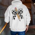 Back To School Hello Fifth Grade Teacher Coquette Pencil Bow Men Zip Up Hoodie Back Print, funny gift