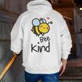 Bee Kind Bumble Bee Anti Bullying Teacher Kindness Matters Men Zip Up Hoodie Back Print, funny gift Bee Kind Bumble Bee Anti Bullying Teacher Kindness Matters Men Zip Up Hoodie Back Print, funny gift