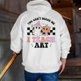 You Can't Scare Me I Teach Art Retro Teacher Ghost Halloween Men Zip Up Hoodie Back Print, funny gift You Can't Scare Me I Teach Art Retro Teacher Ghost Halloween Men Zip Up Hoodie Back Print, funny gift