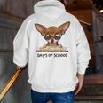 Chihuahua 100 Days Of School Rainbow Glasses Teacher Men Zip Up Hoodie Back Print, funny gift Chihuahua 100 Days Of School Rainbow Glasses Teacher Men Zip Up Hoodie Back Print, funny gift