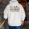 Christian Teacher Teaching Is My Ministry Faith Bible Verse Men Zip Up Hoodie Back Print, funny gift