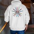Cool Brush Heart Shape Art Teacher Paint For Artist Painter Men Zip Up Hoodie Back Print, funny gift