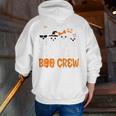 Cute Ghost Team Pre K Boo Crew Halloween Teacher Student Men Zip Up Hoodie Back Print, funny gift
