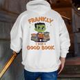 Cute Halloween Teacher Librarian Frankenstein Reading Books Men Zip Up Hoodie Back Print, funny gift Cute Halloween Teacher Librarian Frankenstein Reading Books Men Zip Up Hoodie Back Print, funny gift