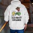 Electricity Explained Physics Nerd I Teacher School Men Zip Up Hoodie Back Print, funny gift Electricity Explained Physics Nerd I Teacher School Men Zip Up Hoodie Back Print, funny gift