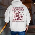 Elopement Wrangler Teacher ABA Behavior Support Cowboy Men Zip Up Hoodie Back Print, funny gift Elopement Wrangler Teacher ABA Behavior Support Cowboy Men Zip Up Hoodie Back Print, funny gift