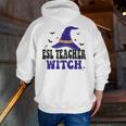 ESL Teacher Witch Halloween Matching Group Costume Men Zip Up Hoodie Back Print, Esl Teacher Hoodies, funny gift ESL Teacher Witch Halloween Matching Group Costume Men Zip Up Hoodie Back Print, Esl Teacher Hoodies, funny gift