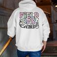 Field Day Vibes For Teacher Kids Happy Field Day 2025 Men Zip Up Hoodie Back Print, funny gift