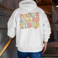 Fourth Grade Vibes Hello Team 4th Grade Teacher Kids Retro Men Zip Up Hoodie Back Print, 4th Grade Teacher Hoodies, funny gift